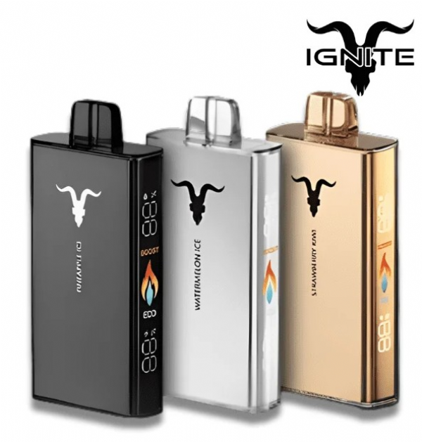 Pod Descart�vel Ignite V250 25.000 Puffs Black/Gold/Silver/Rose
