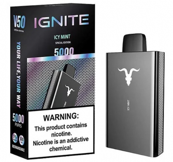 Pod Descart�vel Ignite V50 5000 Puffs Special Black Edition